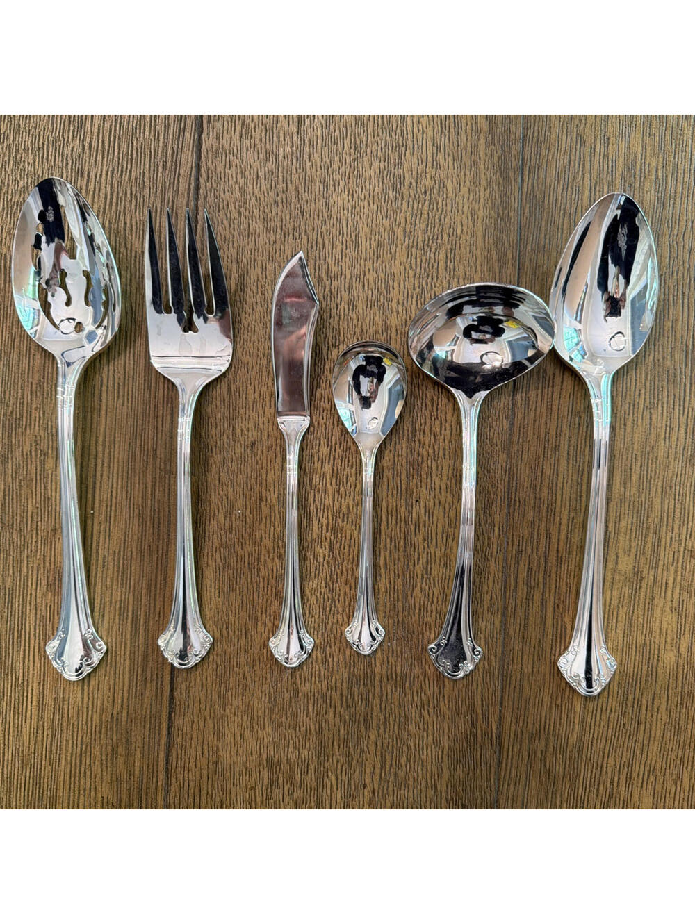 Towle Boston Chippendale Silverplate 6 Piece Serving Set Flatware